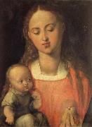 Albrecht Durer The Madonna with the pear oil on canvas